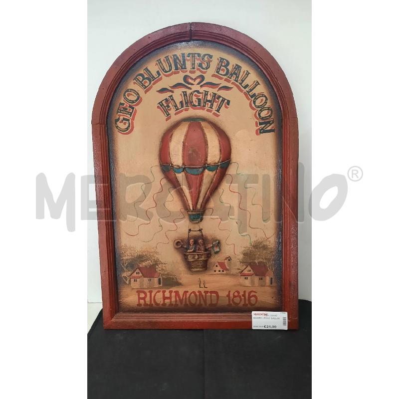 QUADRO LEGNO  BALLON | Mercatino dell'Usato Catania stazione centrale 1