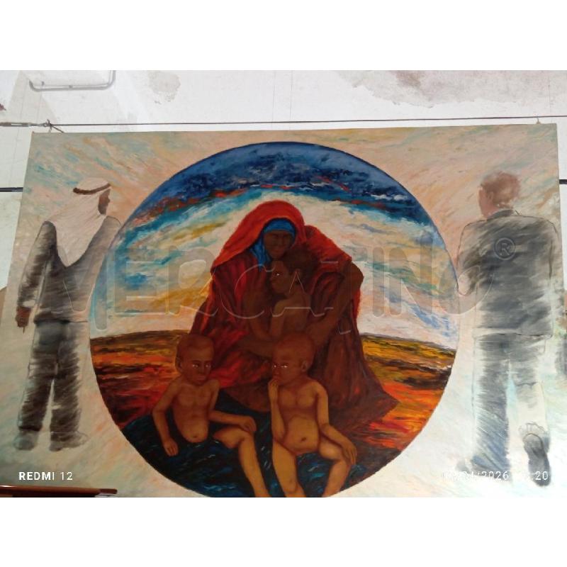 QUADRO MAMMA CON I FIGLI 200 X 142 CM | Mercatino dell'Usato Catania stazione centrale 1