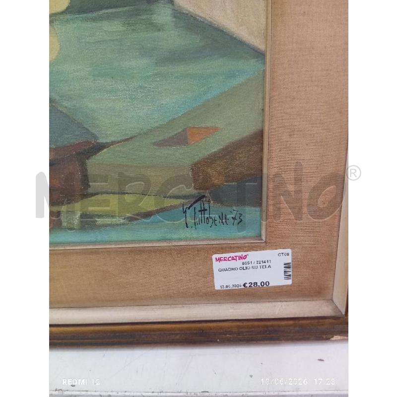 QUADRO OLIO SU TELA | Mercatino dell'Usato Catania stazione centrale 3