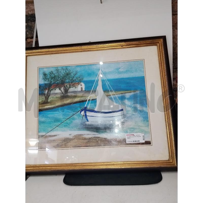 QUADRO OLIO SU TELA BARCA | Mercatino dell'Usato Catania stazione centrale 1