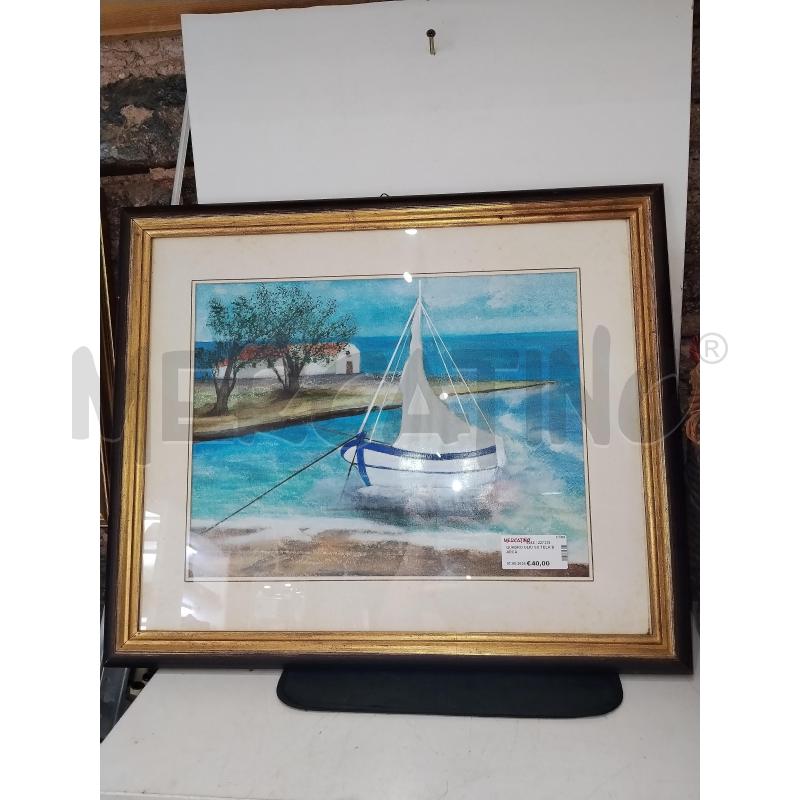 QUADRO OLIO SU TELA BARCA | Mercatino dell'Usato Catania stazione centrale 2