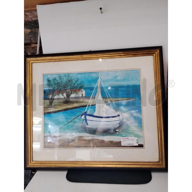 QUADRO OLIO SU TELA BARCA | Mercatino dell'Usato Catania stazione centrale 3
