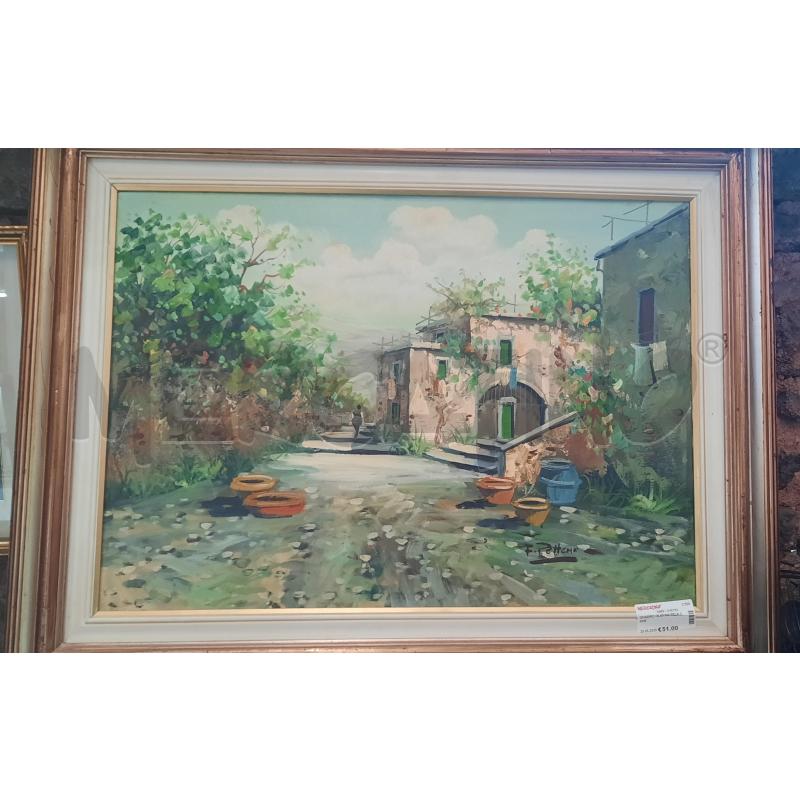 QUADRO OLIO SU TELA CASE  | Mercatino dell'Usato Catania stazione centrale 1