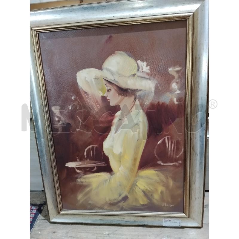 QUADRO OLIO SU TELA DONNA | Mercatino dell'Usato Catania stazione centrale 3