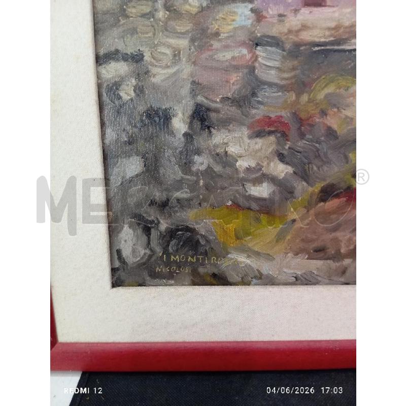 QUADRO OLIO SU TELA MONTIROSSI | Mercatino dell'Usato Catania stazione centrale 2