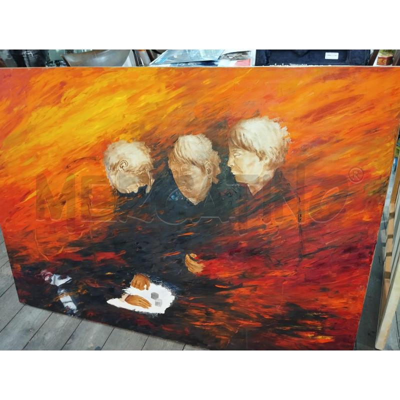 QUADRO OLIO SU TELA PERSONE  | Mercatino dell'Usato Catania stazione centrale 1