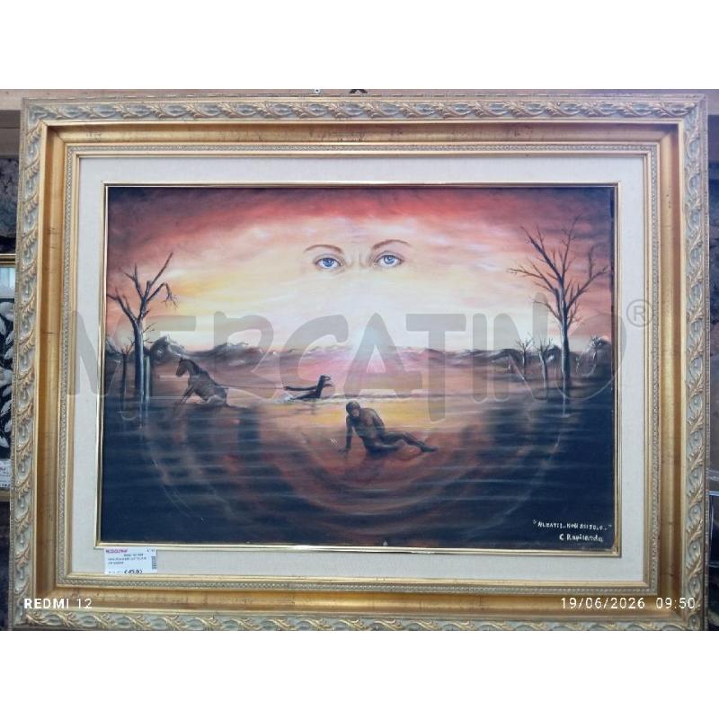 QUADRO OLIO SU TELA RAPISARDA | Mercatino dell'Usato Catania stazione centrale 3