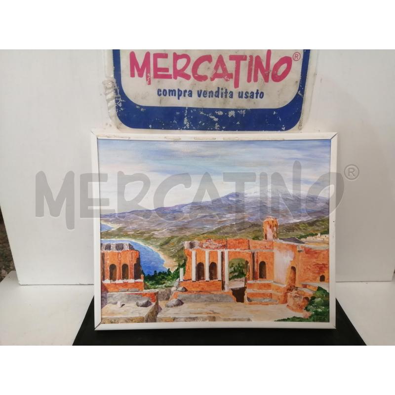 QUADRO OLIO SU TELA TAORMINA | Mercatino dell'Usato Catania stazione centrale 1