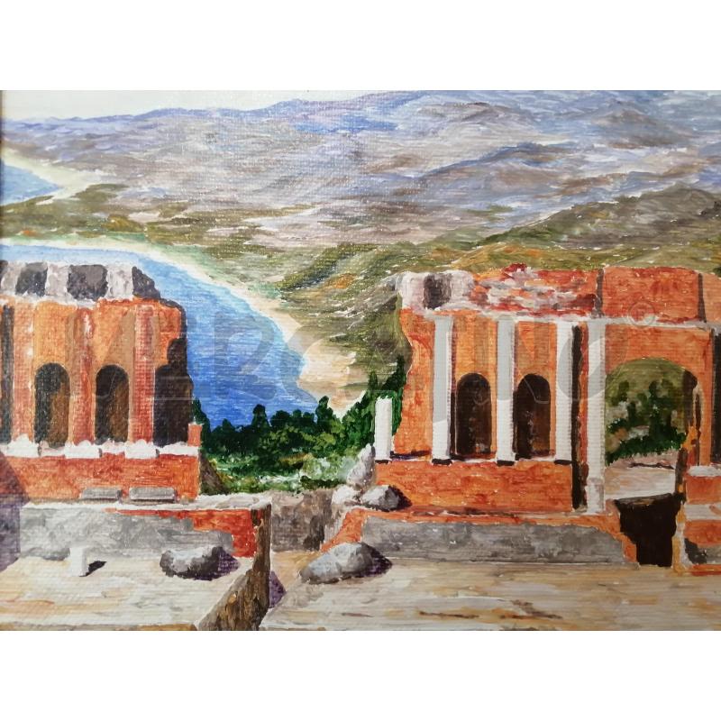 QUADRO OLIO SU TELA TAORMINA | Mercatino dell'Usato Catania stazione centrale 2