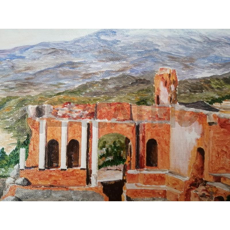 QUADRO OLIO SU TELA TAORMINA | Mercatino dell'Usato Catania stazione centrale 3