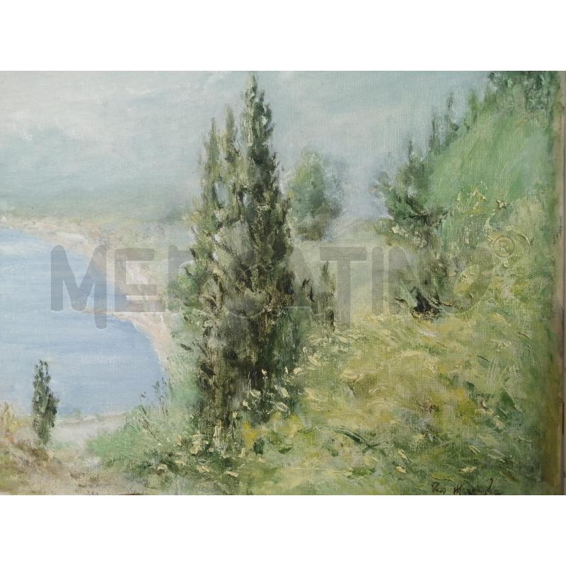 QUADRO OLIO SU TELA TAORMINA MAZZAGLIA | Mercatino dell'Usato Catania stazione centrale 3