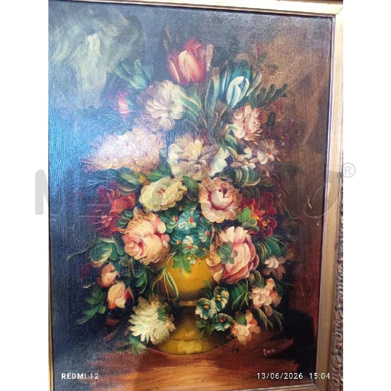 QUADRO OLIO SU TELA VASO DOSI | Mercatino dell'Usato Catania stazione centrale 3