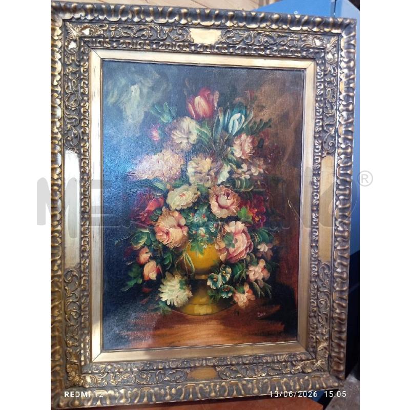 QUADRO OLIO SU TELA VASO DOSI | Mercatino dell'Usato Catania stazione centrale 5