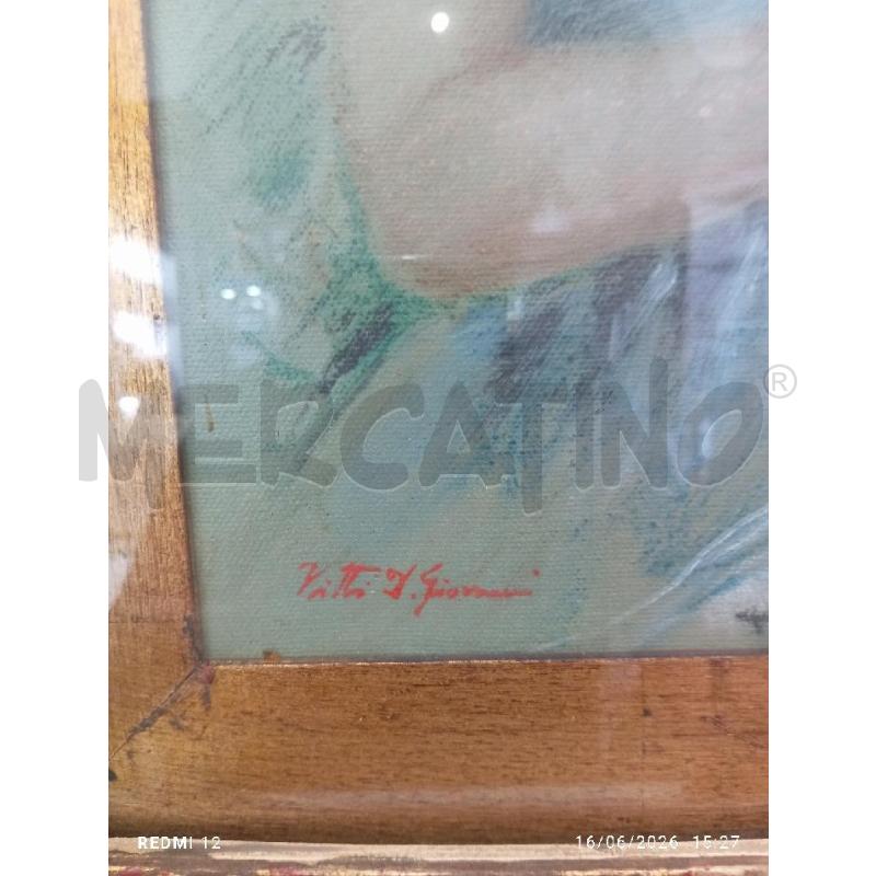 QUADRO OLIO SU TELA VITTI BAMBINA | Mercatino dell'Usato Catania stazione centrale 3