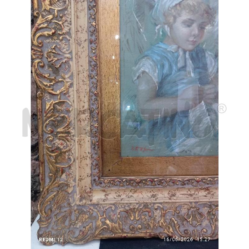 QUADRO OLIO SU TELA VITTI BAMBINA | Mercatino dell'Usato Catania stazione centrale 4