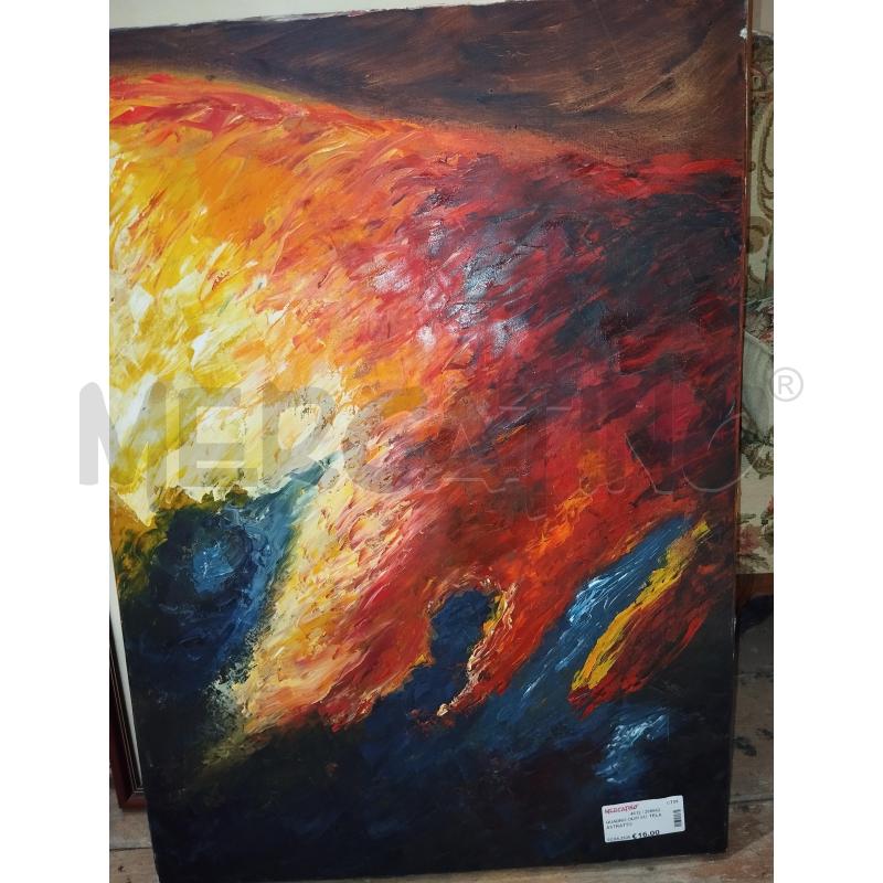 QUADRO OLIO SU  TELA ASTRATTO | Mercatino dell'Usato Catania stazione centrale 3
