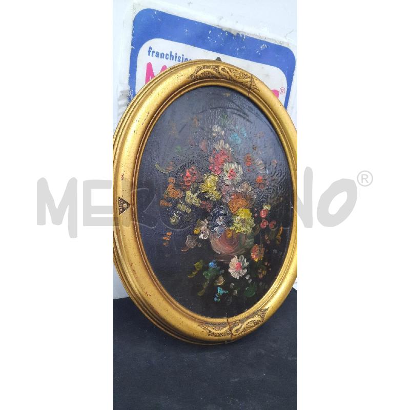 QUADRO OVALE DORATO | Mercatino dell'Usato Catania stazione centrale 2