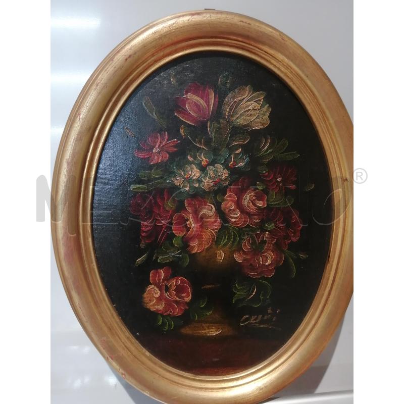 QUADRO OVALE FIORI | Mercatino dell'Usato Catania stazione centrale 2