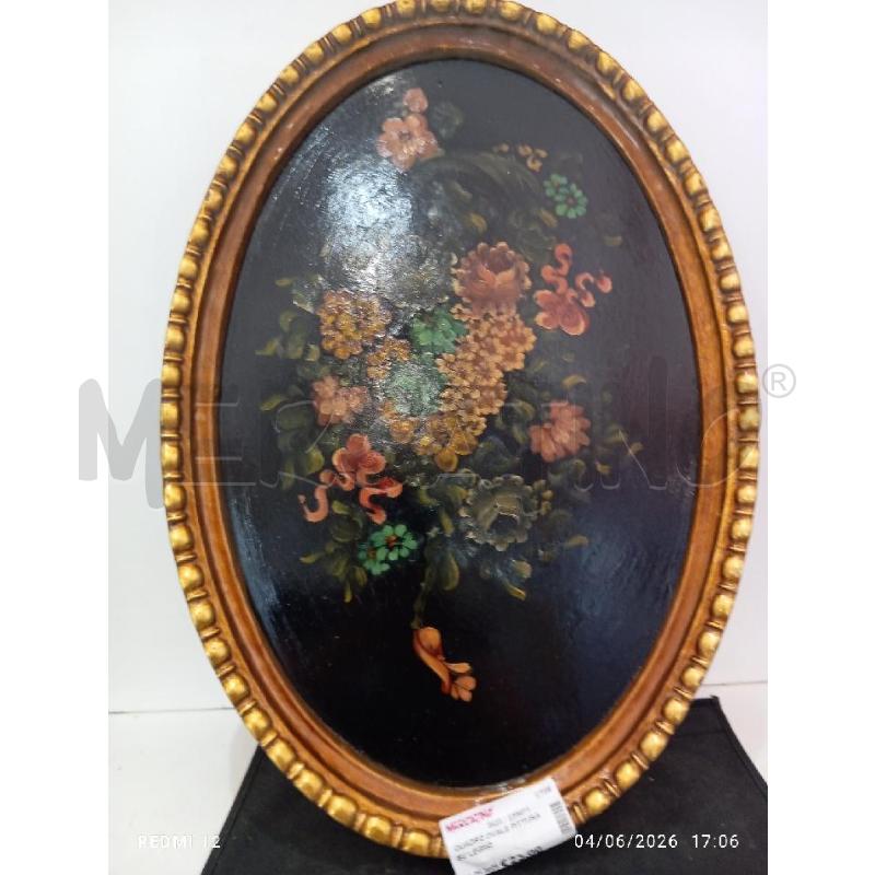 QUADRO OVALE PITTURA SU LEGNO | Mercatino dell'Usato Catania stazione centrale 3
