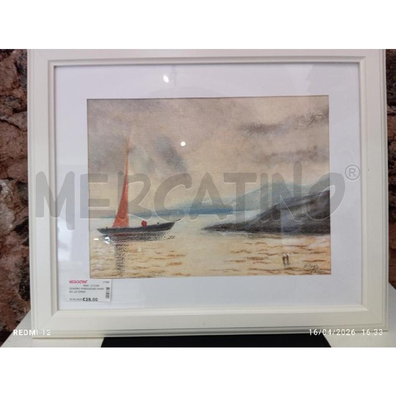 QUADRO PAESAGGIO MARINO LA SPINA | Mercatino dell'Usato Catania stazione centrale 1