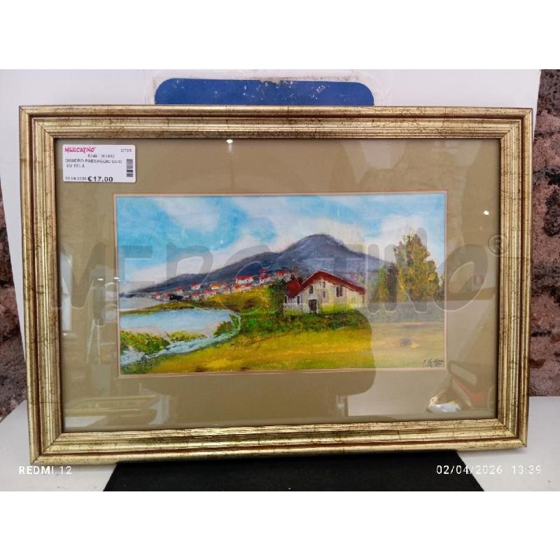 QUADRO PAESAGGIO OLIO SU TELA  | Mercatino dell'Usato Catania stazione centrale 1