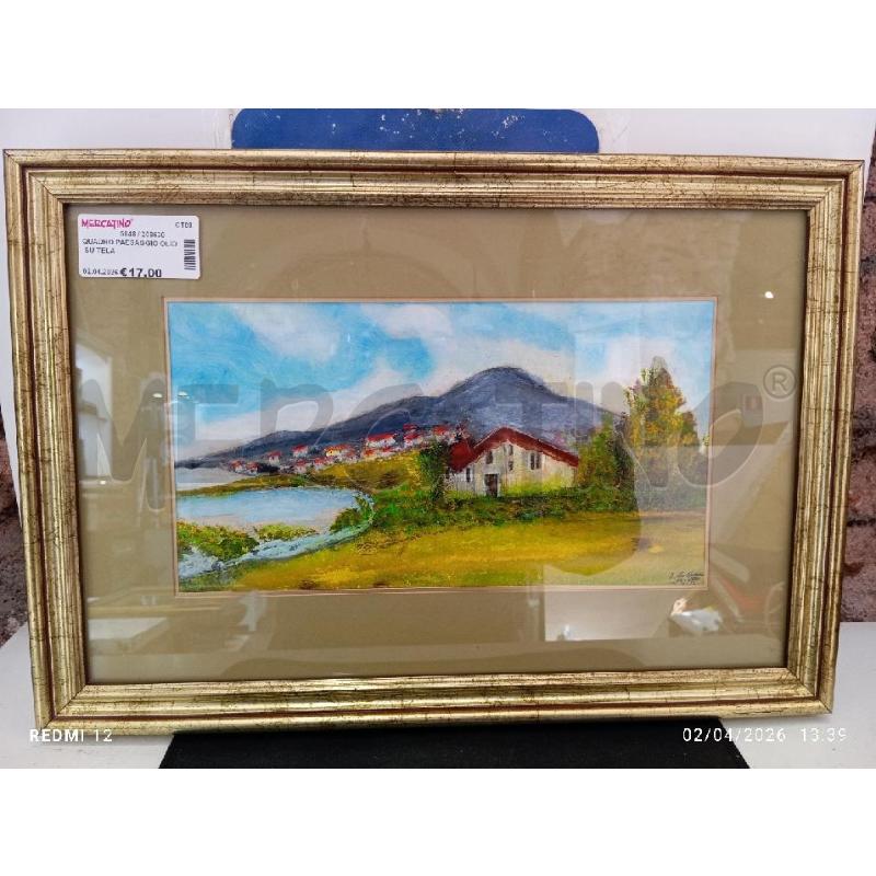 QUADRO PAESAGGIO OLIO SU TELA  | Mercatino dell'Usato Catania stazione centrale 2