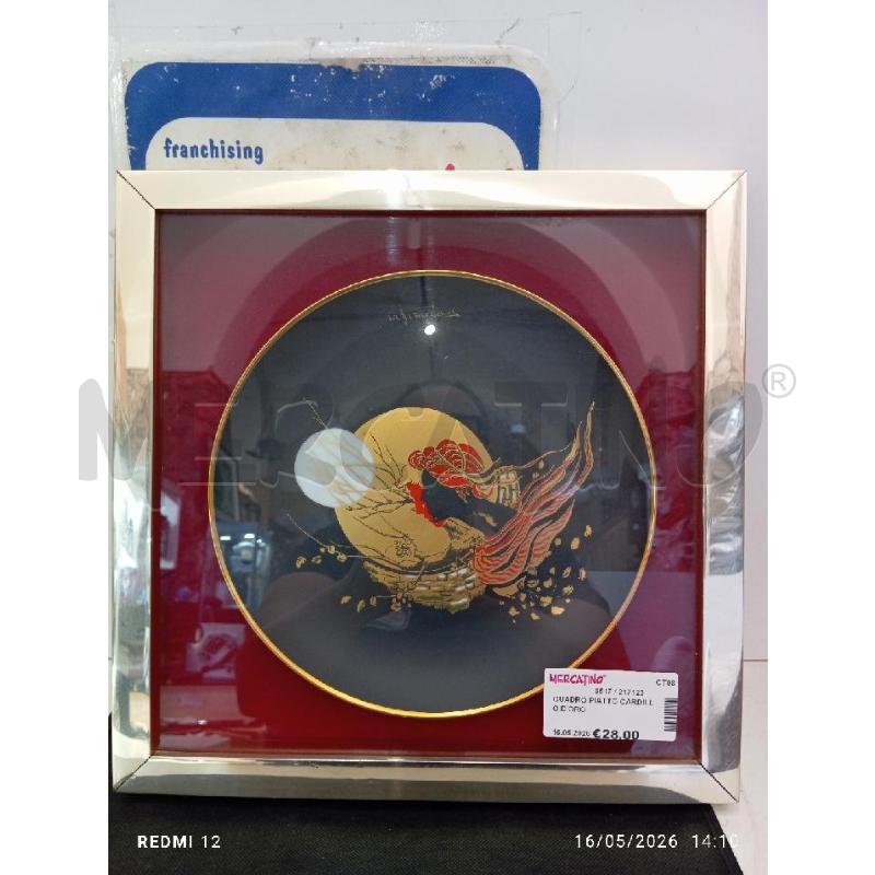 QUADRO PIATTO CARDILLO D'ORO | Mercatino dell'Usato Catania stazione centrale 3