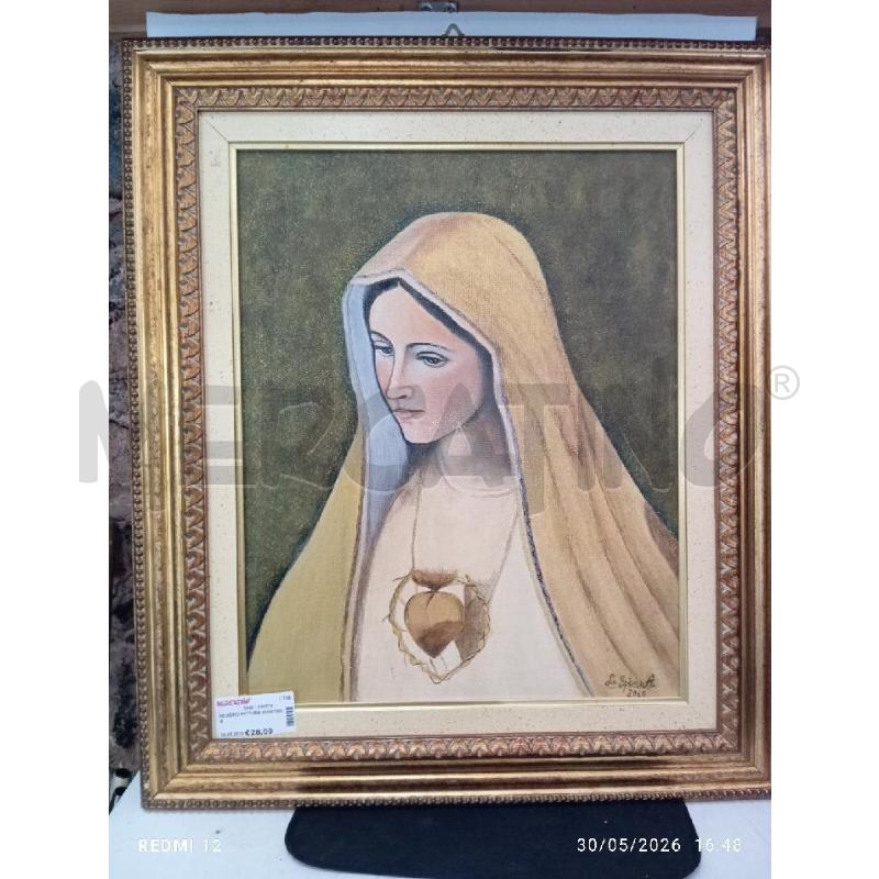 QUADRO PITTURA MADONNA  | Mercatino dell'Usato Catania stazione centrale 1