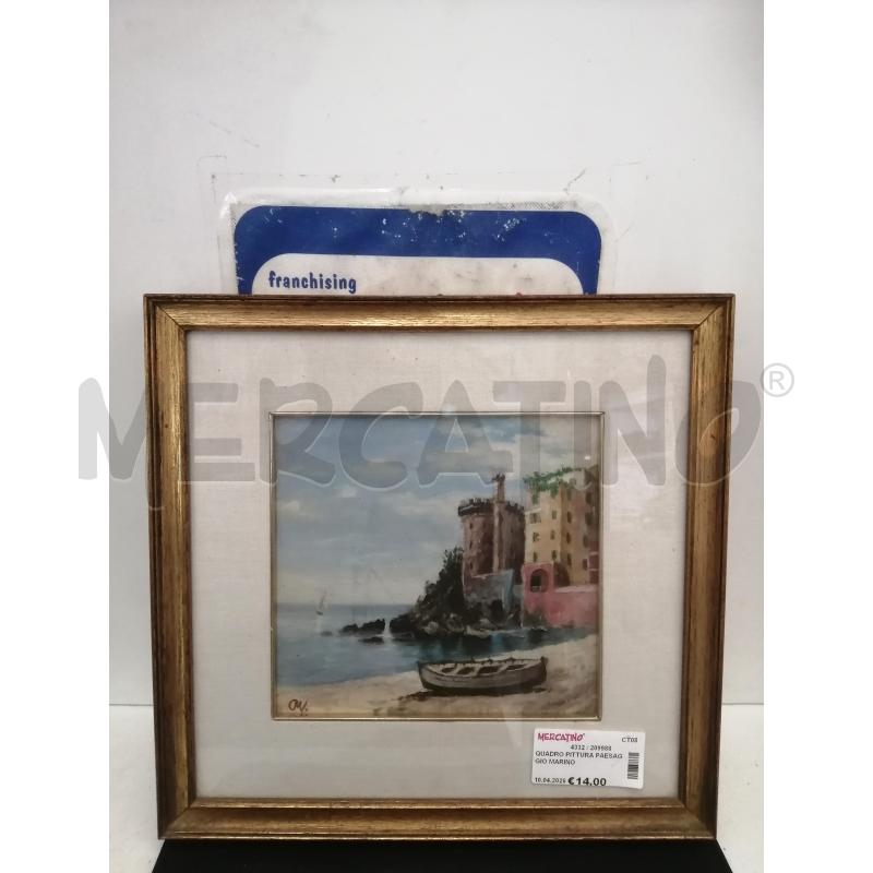 QUADRO PITTURA PAESAGGIO MARINO | Mercatino dell'Usato Catania stazione centrale 1