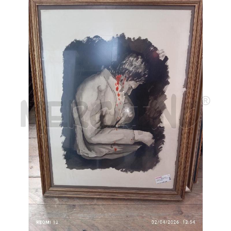 QUADRO PITTURA SU CARTA TOMASELLI  | Mercatino dell'Usato Catania stazione centrale 2