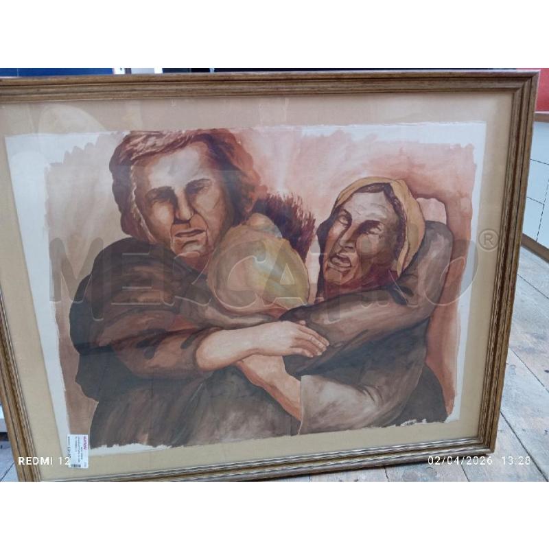 QUADRO PITTURA SU CARTA TOMASELLI | Mercatino dell'Usato Catania stazione centrale 1