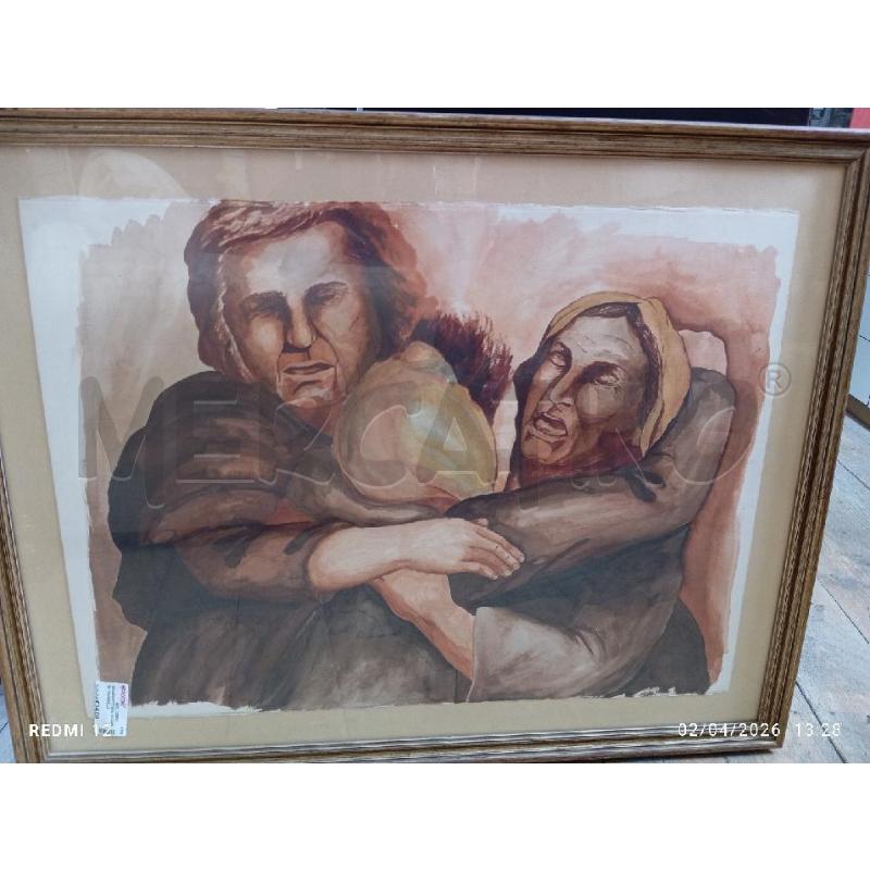 QUADRO PITTURA SU CARTA TOMASELLI | Mercatino dell'Usato Catania stazione centrale 2