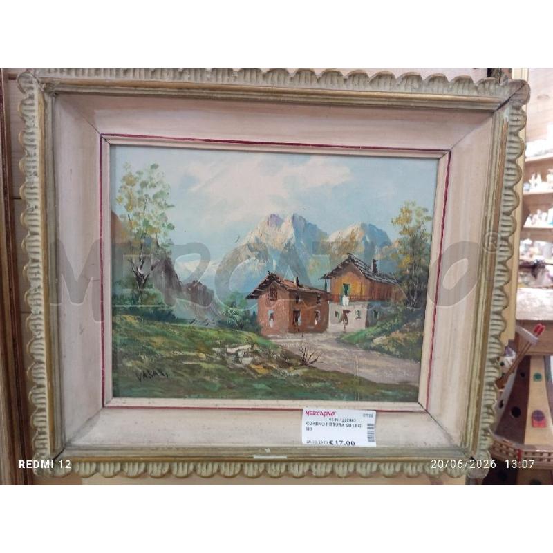 QUADRO PITTURA SU LEGNO | Mercatino dell'Usato Catania stazione centrale 1