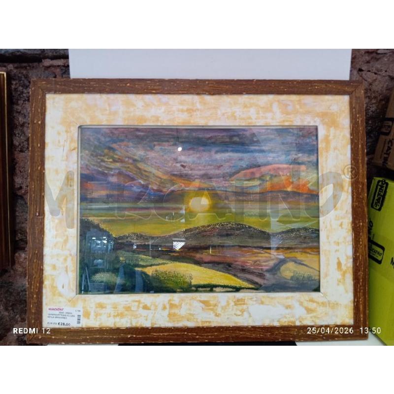 QUADRO PITTURA SU LEGNO LA SPINA PAESAGGIO | Mercatino dell'Usato Catania stazione centrale 2
