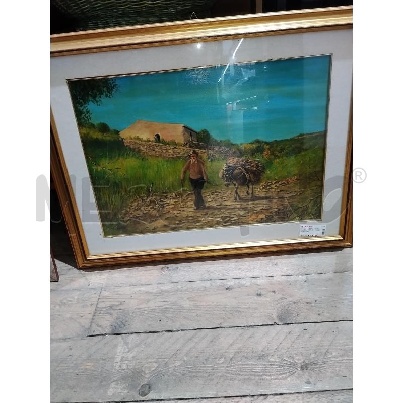 QUADRO PITTURA SU LEGNO PAVONE | Mercatino dell'Usato Catania stazione centrale 2