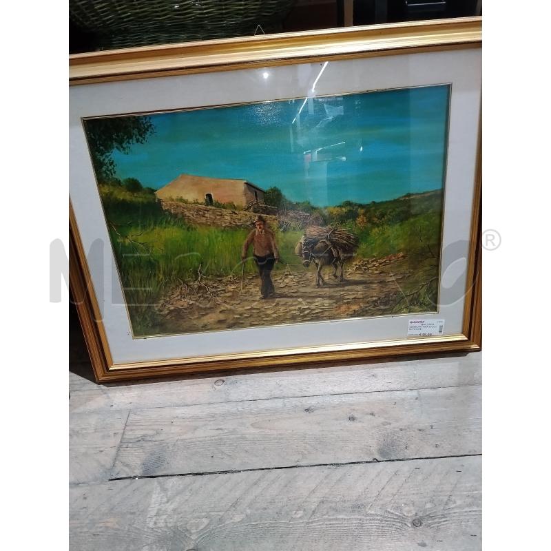 QUADRO PITTURA SU LEGNO PAVONE | Mercatino dell'Usato Catania stazione centrale 3