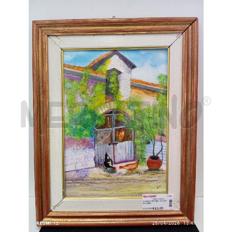 QUADRO PITTURA SU LEGNO VERA | Mercatino dell'Usato Catania stazione centrale 1