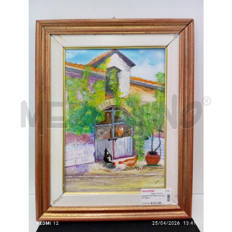 QUADRO PITTURA SU LEGNO VERA | Mercatino dell'Usato Catania stazione centrale 2
