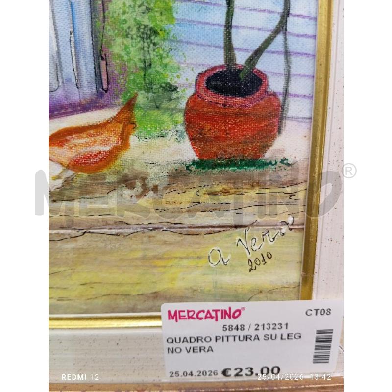 QUADRO PITTURA SU LEGNO VERA | Mercatino dell'Usato Catania stazione centrale 3