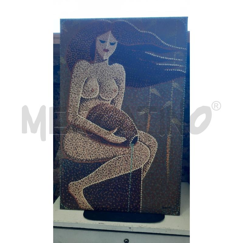QUADRO PITTURA SU TELA DONNA | Mercatino dell'Usato Catania stazione centrale 2