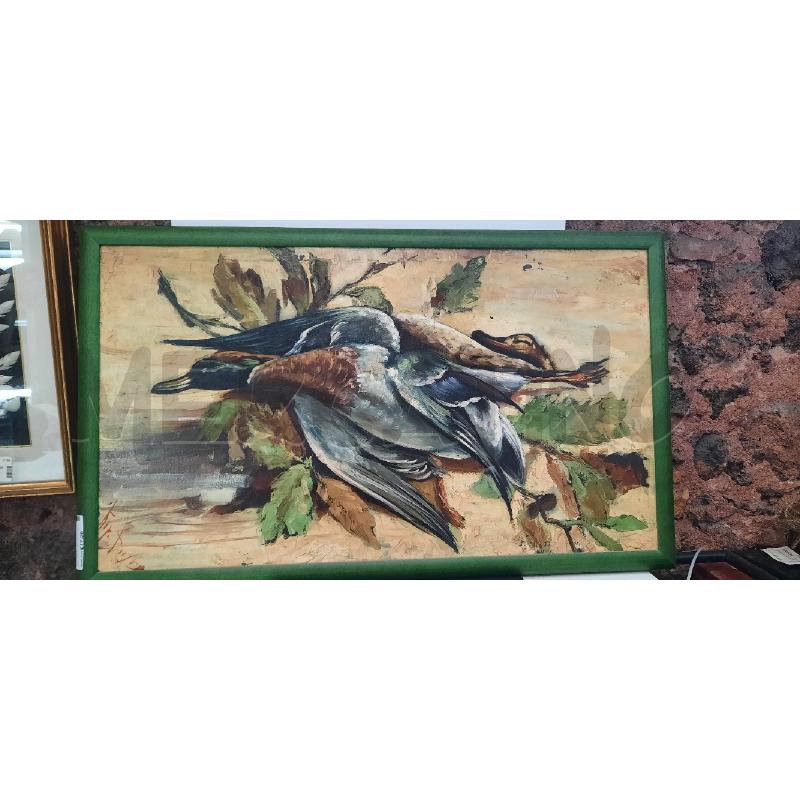 QUADRO PITTURA SU TELA UCCELLI | Mercatino dell'Usato Catania stazione centrale 2