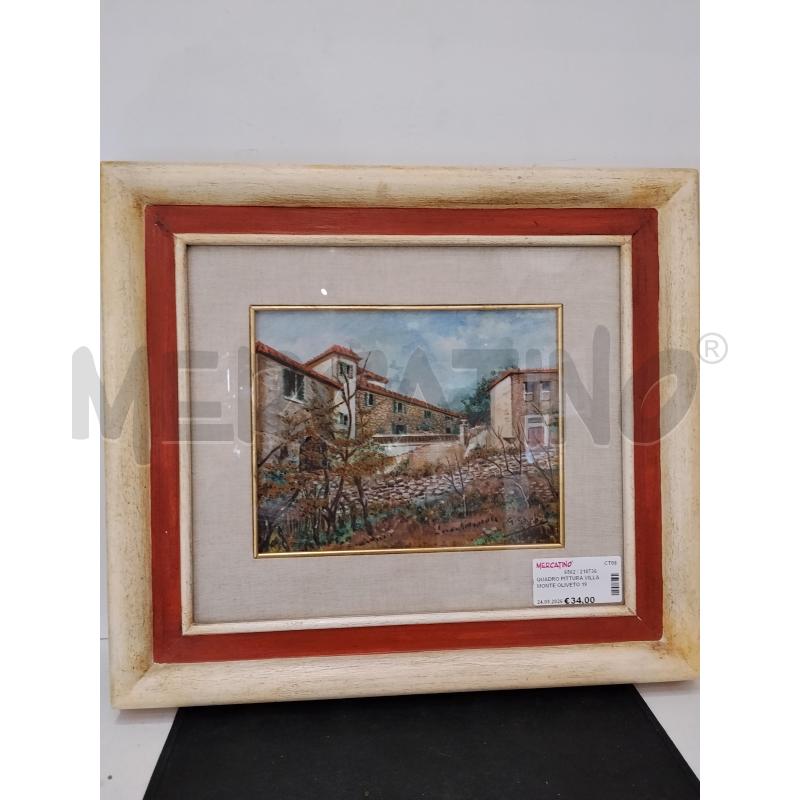 QUADRO PITTURA VILLA MONTE OLIVETO 1941 | Mercatino dell'Usato Catania stazione centrale 1