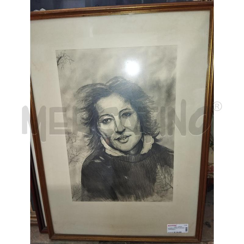 QUADRO RITRATTO DONNA TOMASELLI | Mercatino dell'Usato Catania stazione centrale 1