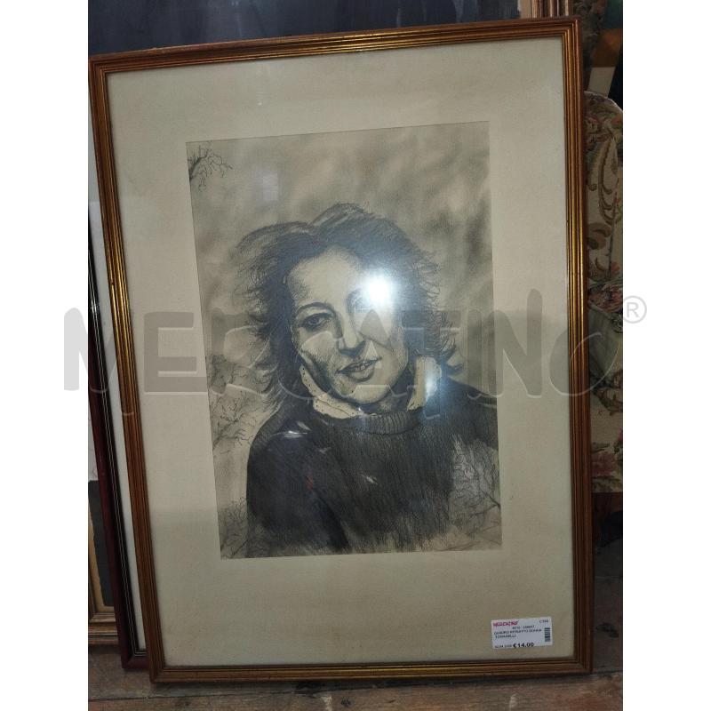 QUADRO RITRATTO DONNA TOMASELLI | Mercatino dell'Usato Catania stazione centrale 3