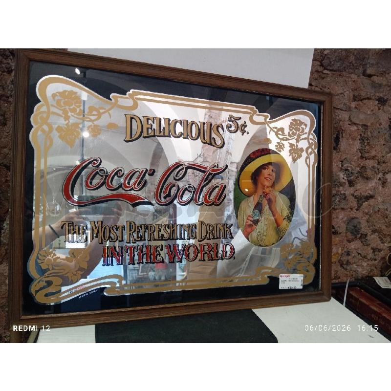 QUADRO SPECCHIO COCA COLA  | Mercatino dell'Usato Catania stazione centrale 1