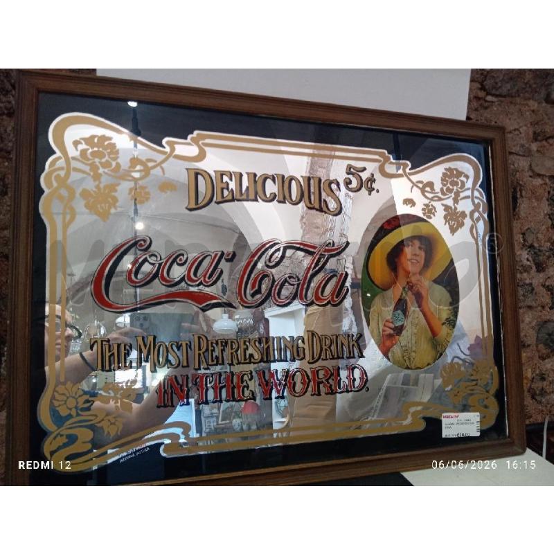QUADRO SPECCHIO COCA COLA  | Mercatino dell'Usato Catania stazione centrale 2