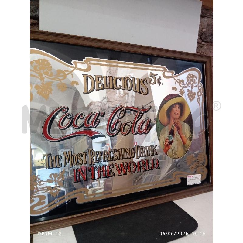 QUADRO SPECCHIO COCA COLA  | Mercatino dell'Usato Catania stazione centrale 3