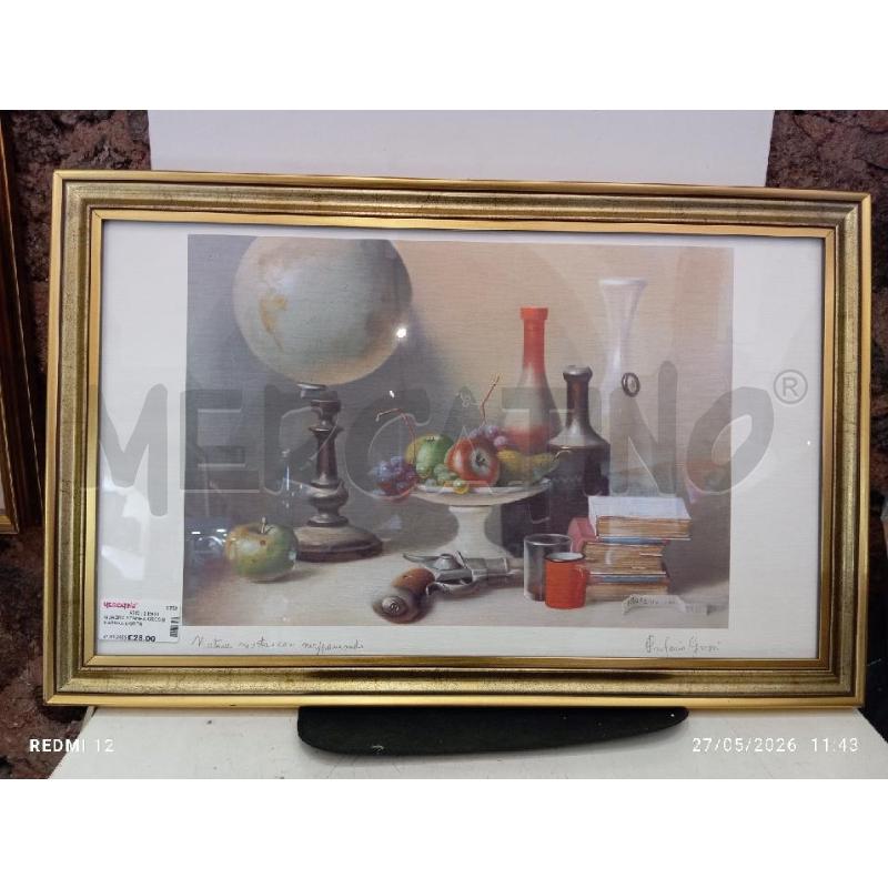 QUADRO STAMPA GROSSI NATURA MORTA  | Mercatino dell'Usato Catania stazione centrale 1