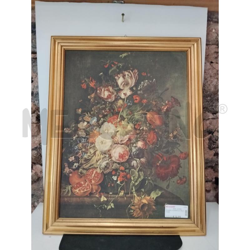 QUADRO STAMPA SU TELA FIORI | Mercatino dell'Usato Catania stazione centrale 1