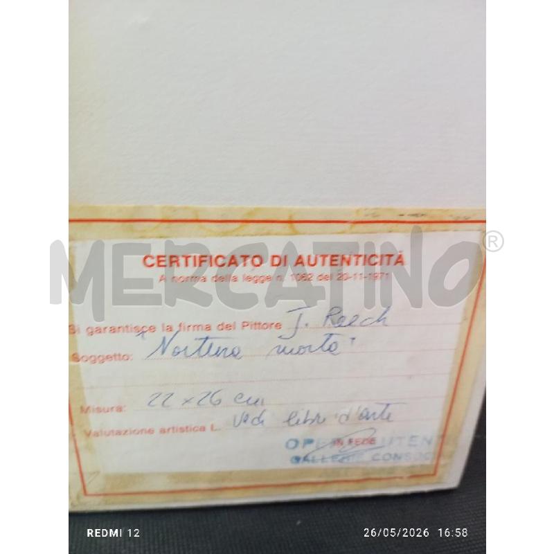 QUADRO VECCHIO NATURA MORTA | Mercatino dell'Usato Catania stazione centrale 4
